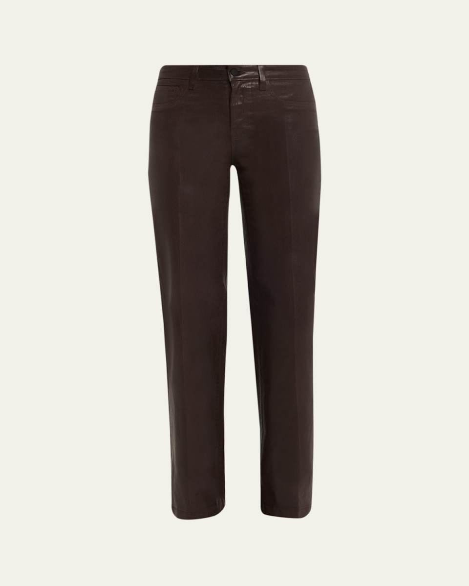Clayton High-Rise Coated Wide-Leg Jeans - Exclusive
